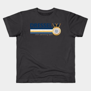 Vintage Dressel USA Swimming Team World Record Swim 2021 Kids T-Shirt